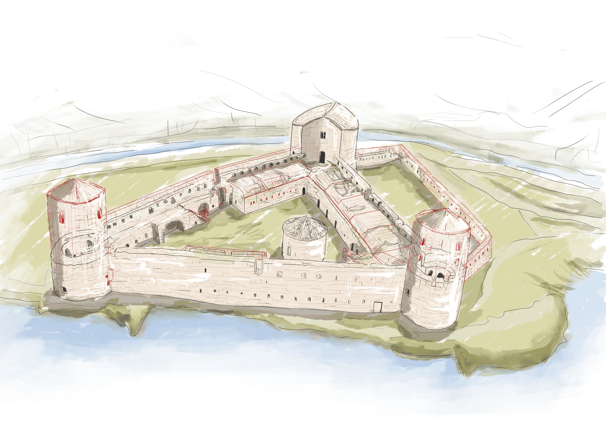 Triangluar Vivar Castle